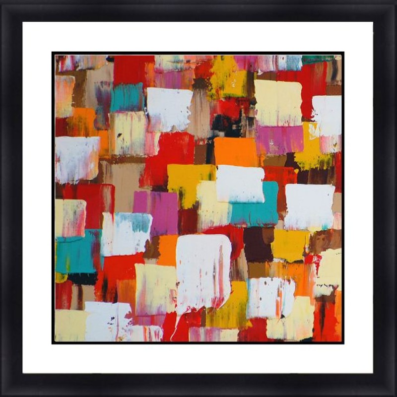 Abstract 30 x 30 Framed Available In Custom Sizes