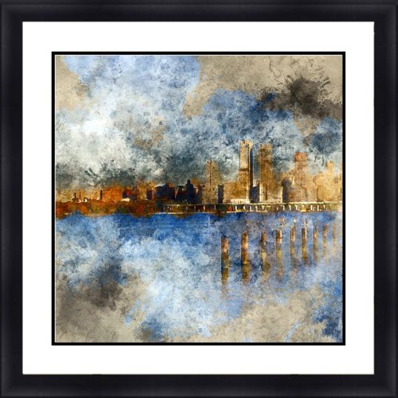 Abstract 30 x 30 Framed Available In Custom Sizes