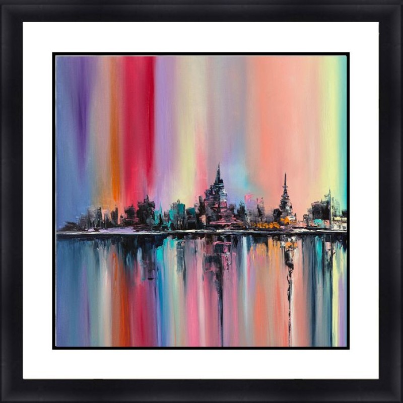Abstract 30 X 30 Framed Available In Custom Sizes