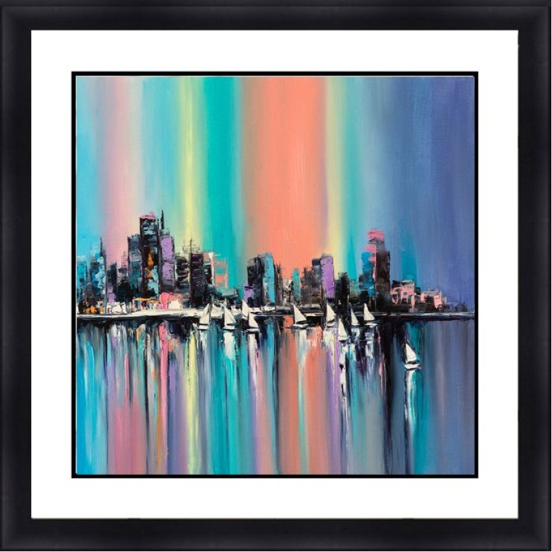 Abstract 30 X 30 Framed Available In Custom Sizes