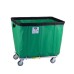 Fully Sewn Vinyl Basket Truck – 12 Bushel | All Metal Base | 5" Clean Wheel Casters | LOG28789