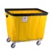 Vinyl Basket Truck with Antimicrobial Liner – 12 Bushel | Healthcare-Grade Laundry Cart