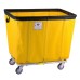 Vinyl Basket Truck with Antimicrobial Liner – 16 Bushel | Healthcare-Grade Laundry Cart