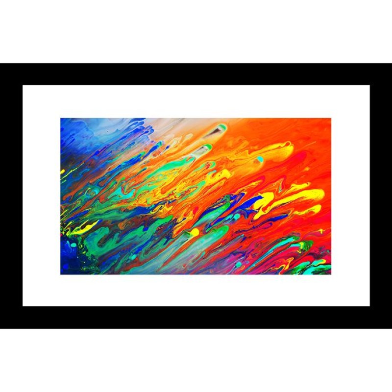 Abstract 24 X 36 Framed Available In Custom Sizes