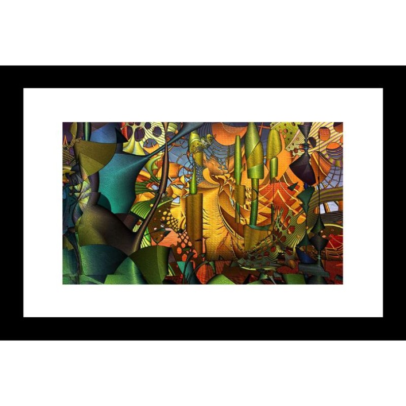 Abstract 24 X 36 Framed Available In Custom Sizes