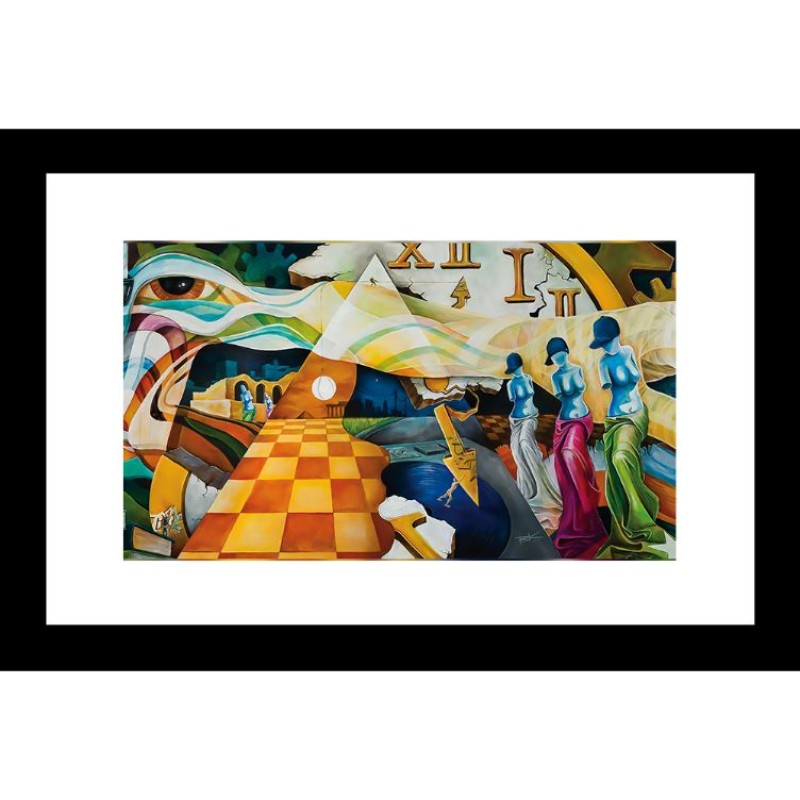 Abstract 24 X 36 Framed Available In Custom Sizes