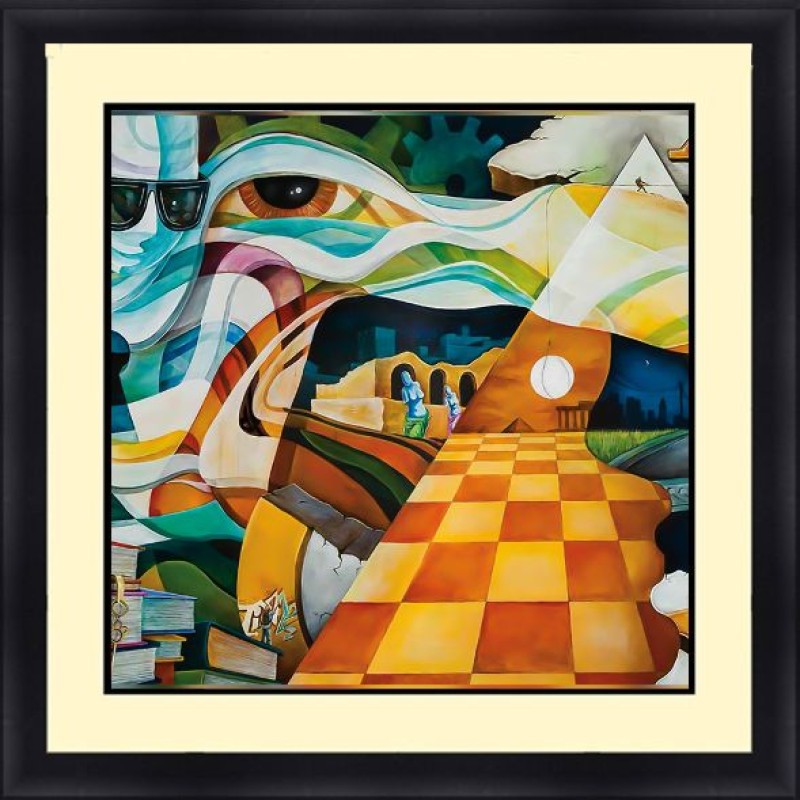 Abstract 30 x 30 Framed Available In Custom Sizes