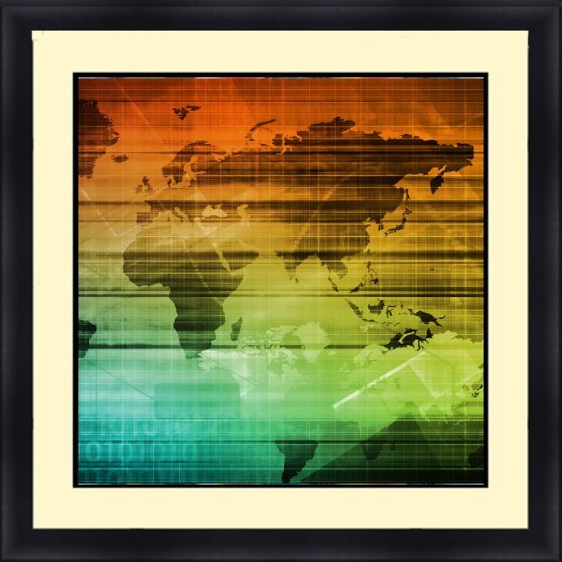 Abstract 30 x 30 Framed Available In Custom Sizes