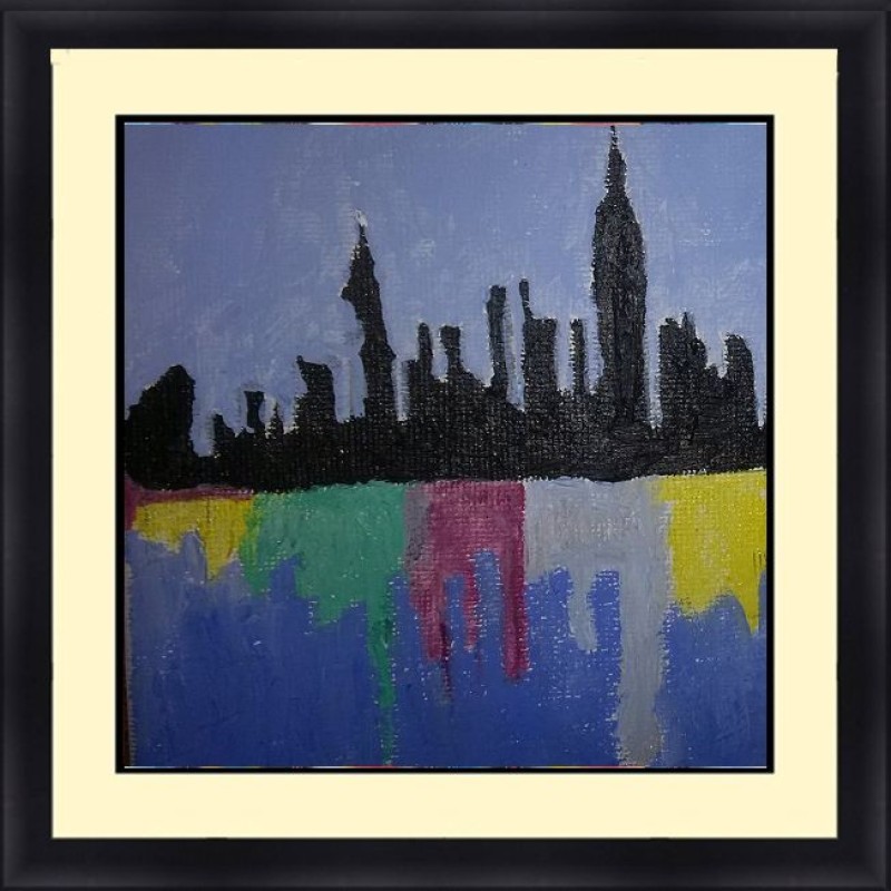 Abstract 30 x 30 Framed Available In Custom Sizes