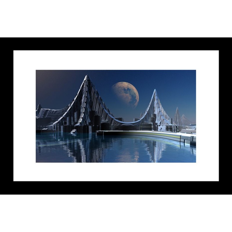 Abstract 24 X 36 Framed Available In Custom Sizes