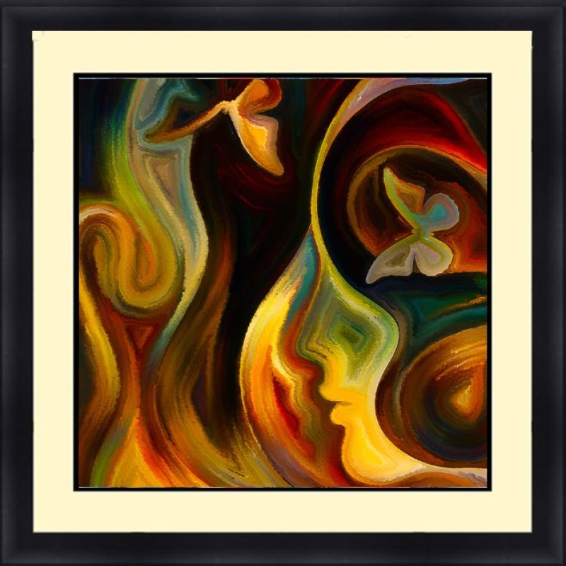 Abstract 30 x 30 Framed Available In Custom Sizes