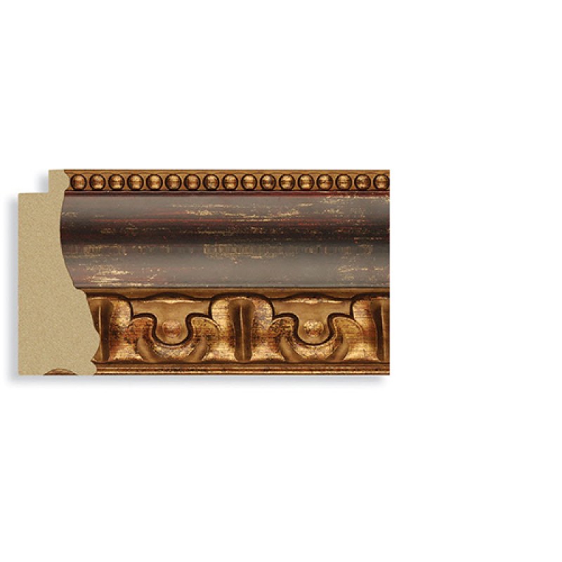 Full Length Mirror Mahogany w/gold Frame 24 x 60