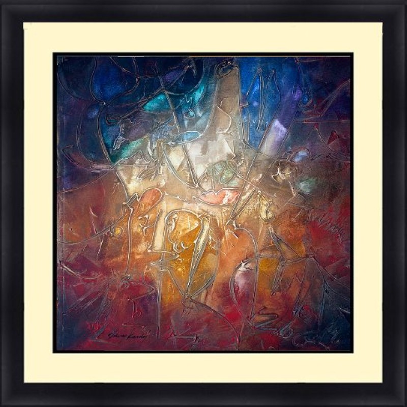 Abstract 30x30 Framed Available In Custom Sizes