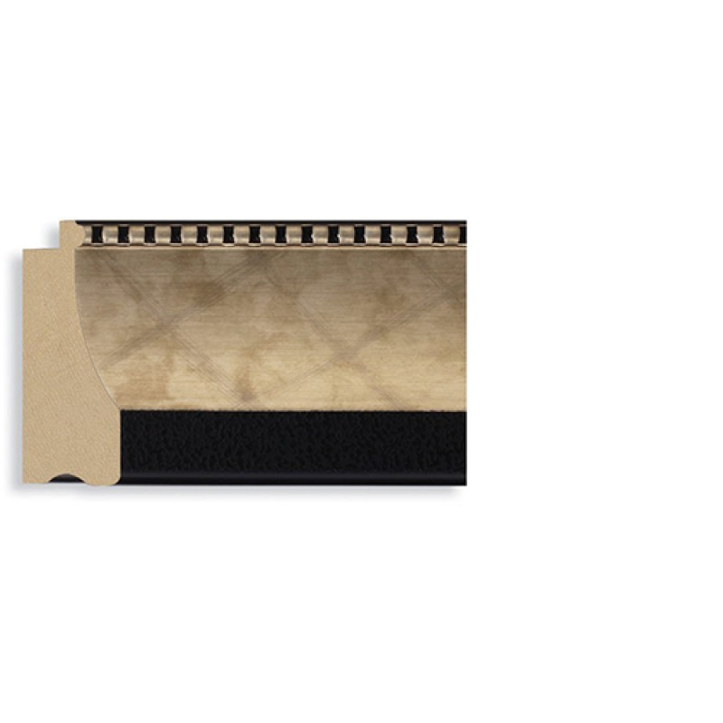 Full Length Mirror Champagne w/black Frame 24 x 60