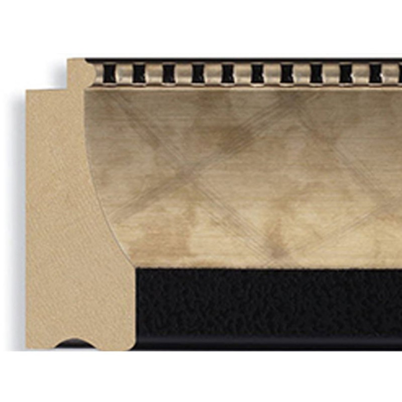 Champagne w/black line 3 3/8 Width