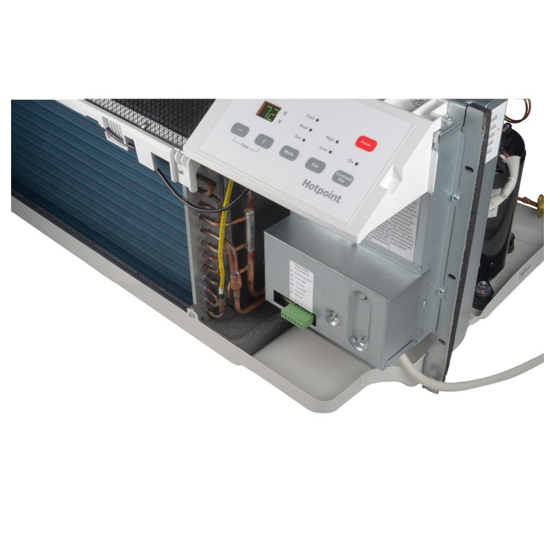 Hotpoint PTAC Heat Pump Unit with Electric Heat Backup 7,000 BTU, 230/208V, 15amp