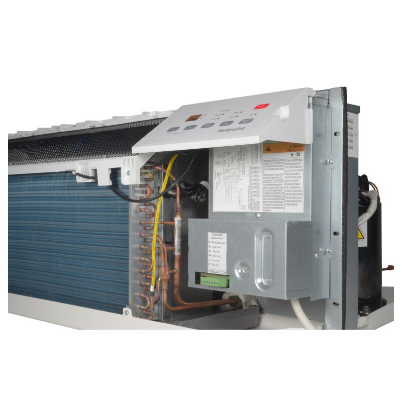 Hotpoint PTAC Heat Pump Unit with Electric Heat Backup 7,000 BTU, 230/208V, 15amp