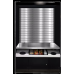 Micro Market Display Stand with Locking Storage, Cutlery, and Trash – Model ASMMS 491-DSST-TRSF