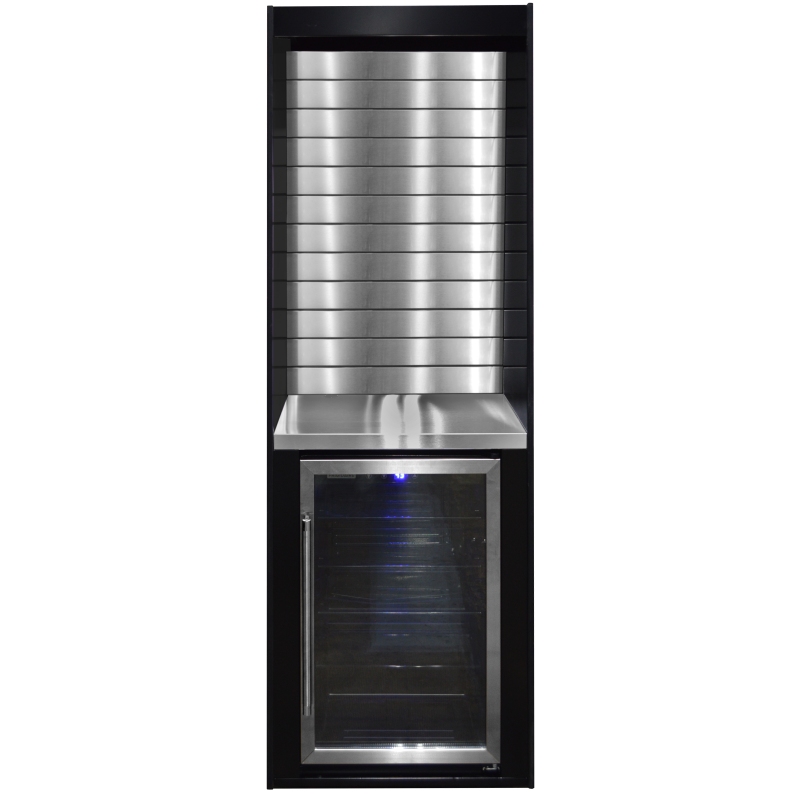 Micro Market Display Stand with Beverage Cooler – Model ASMMS 272-COOL