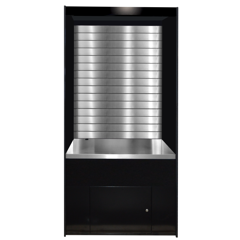 Micro Market Display Stand with Locking Storage – Model ASMMS 361-DSST-FF