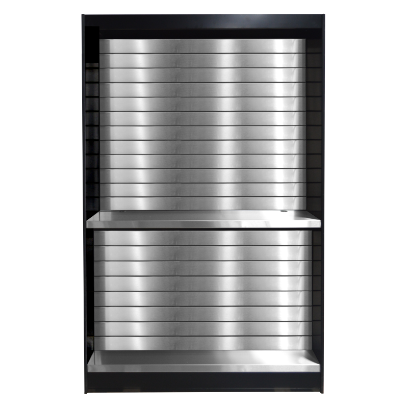 Micro Market Kiosk Display Stand with Dual Pay Stations – Model ASMMS 492-KS