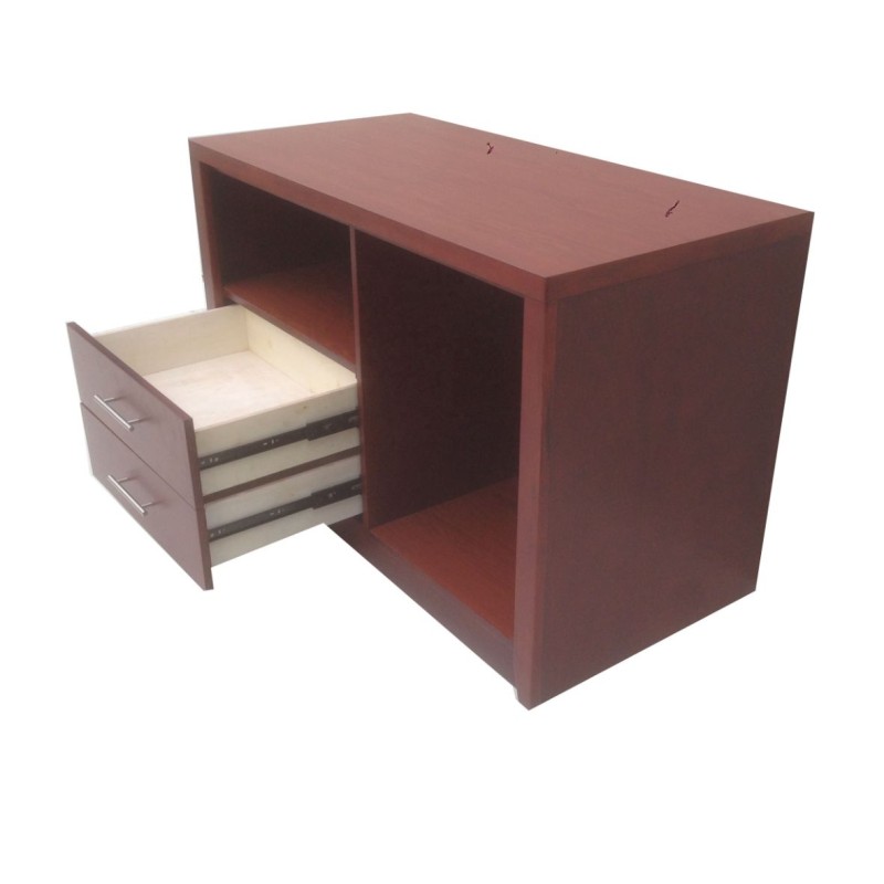 Two drawer microwave cabinet , refrigerator cabinet for hotel bedroom