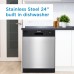 Danby 24″ Wide Built-in Dishwasher in Stainless Steel DDW2404EBSS
