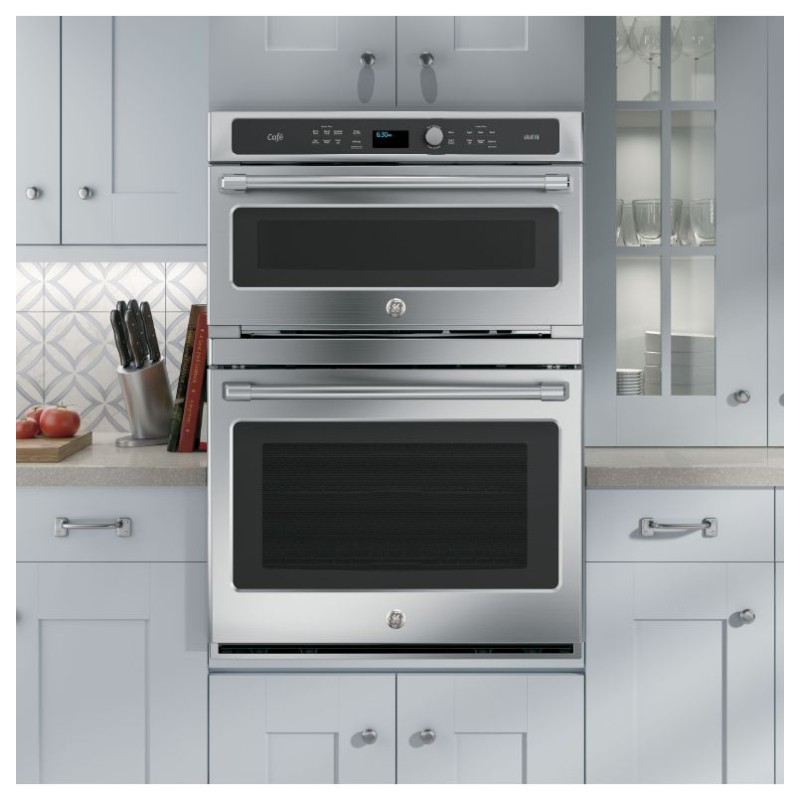 GE Cafe Series 30 in Combination Double Wall Oven with Convection and Advantium Technology