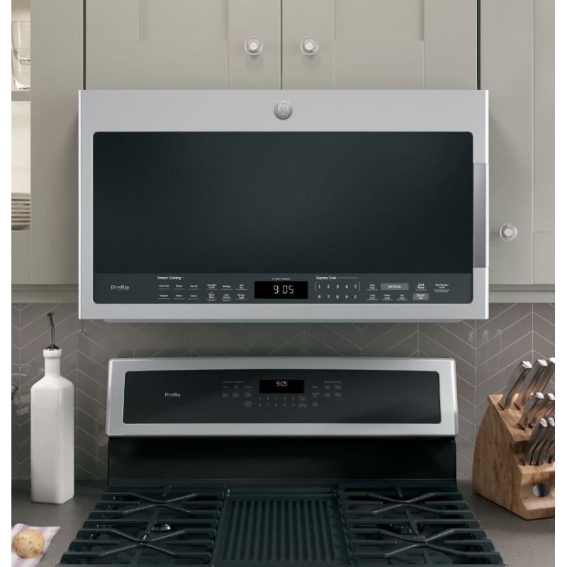 GE Profile Series 2.1 Cu. Ft. Over-the-Range Sensor Microwave Oven