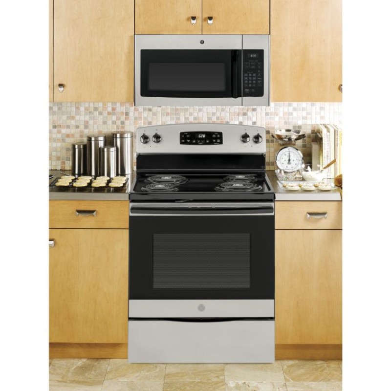 GE 1.6 Cu. Ft. Over-the-Range Microwave Oven with Recirculating Venting