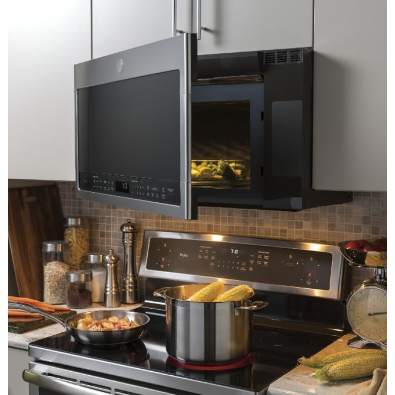 GE Profile Series 2.1 Cu. Ft. Over-the-Range Sensor Microwave Oven
