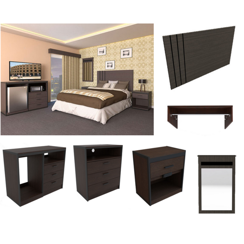 American Best Value Hotel Wood Bedroom Set Furniture