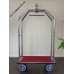 Bell Cart – Chrome Belman Cart with Red Carpeting and 8" Wheels