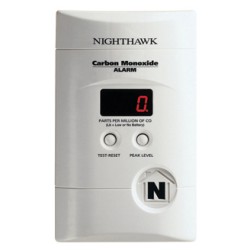 Nighthawk AC Plug-in Operated Carbon Monoxide Alarm with Digital Display KN-COPP-3