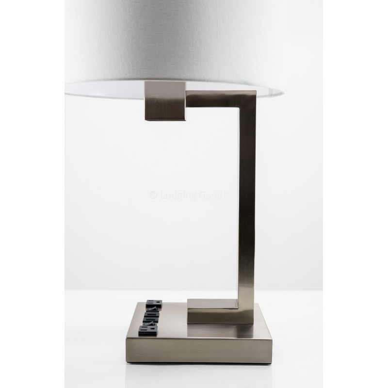 Double Table Lamp with 2 Elec/USBs