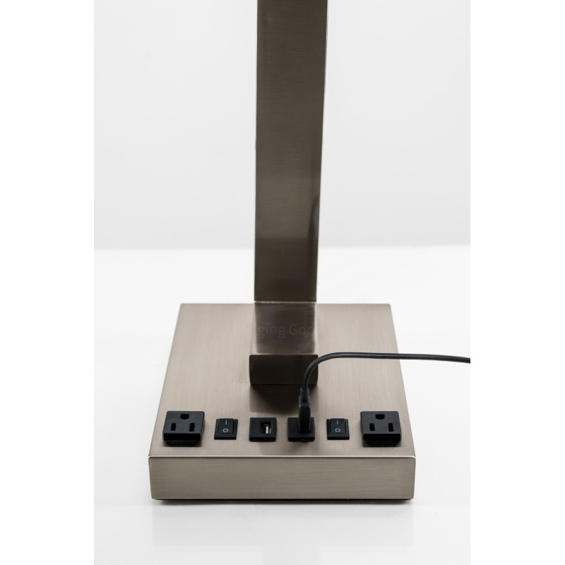 Double Table Lamp with 2 Elec/USBs
