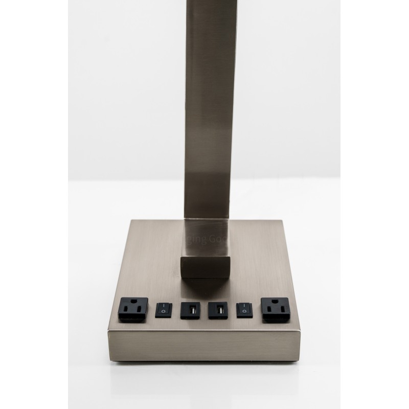 Double Table Lamp with 2 Elec/USBs
