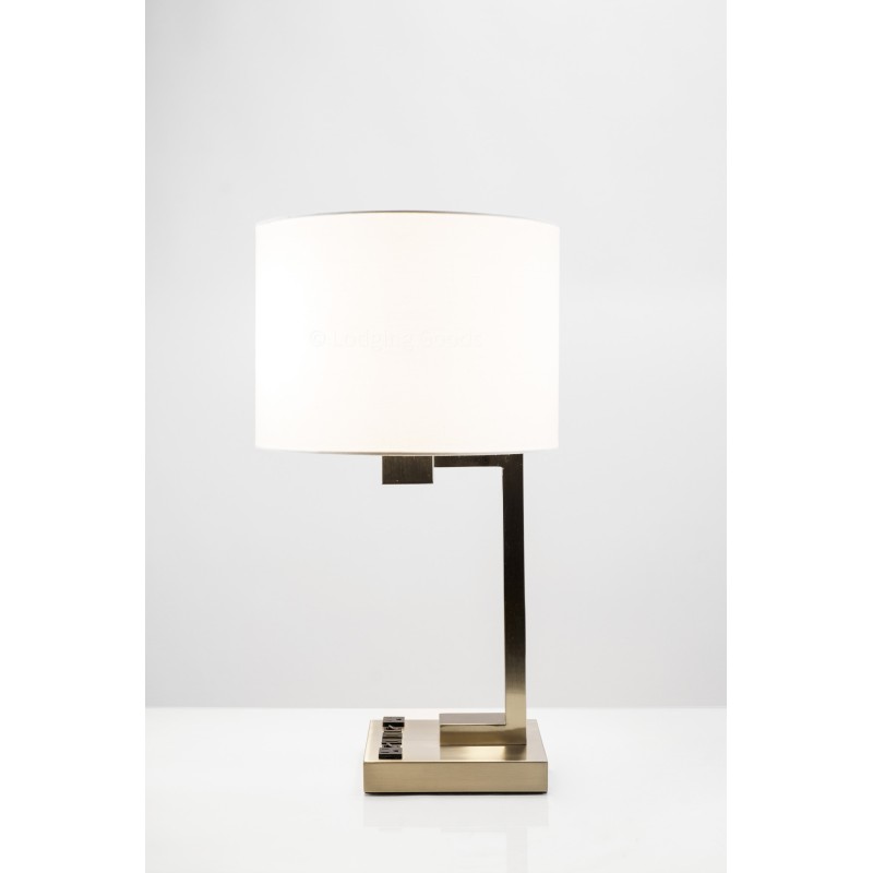 Double Table Lamp with 2 Elec/USBs