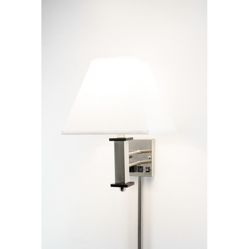 Single Wall Lamp with  1 Elec/1 USB