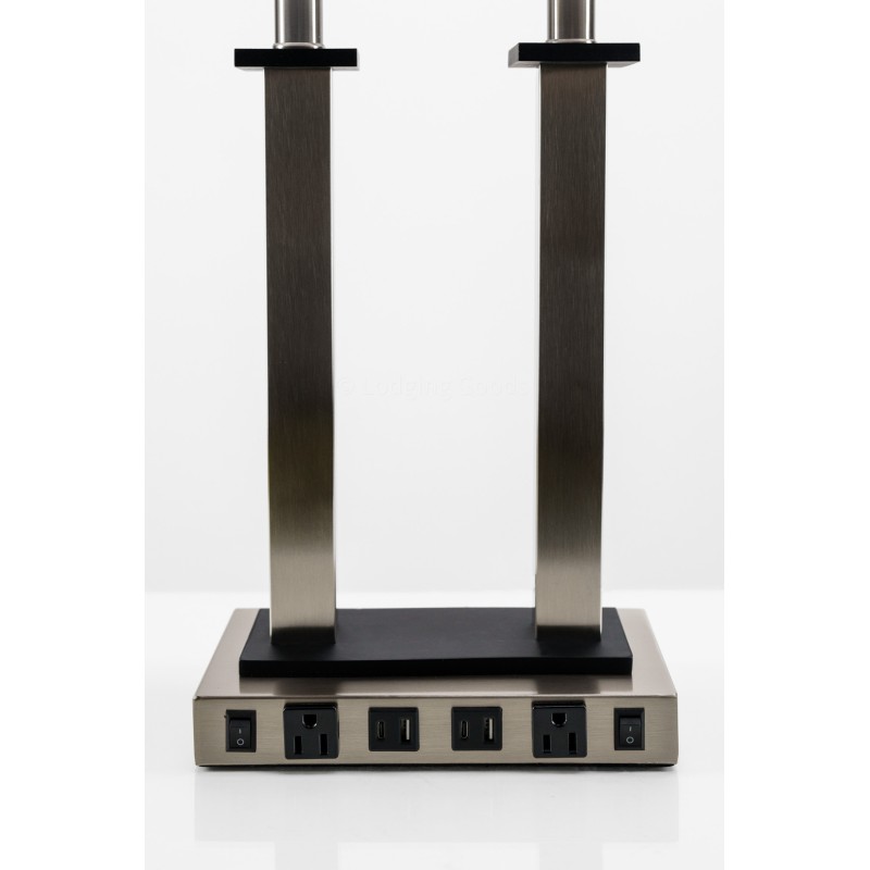 Desk Lamp with 2 Outlets/USBs