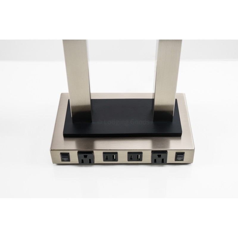 Desk Lamp with 2 Outlets/USBs