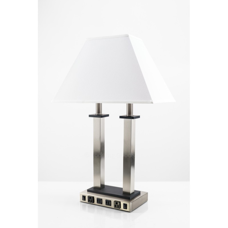 Desk Lamp with 2 Outlets/USBs