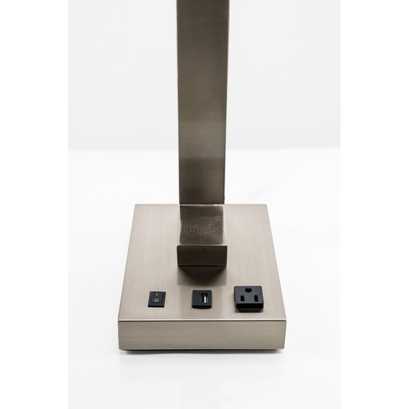 Single Table Lamp with 1 Elec/USB