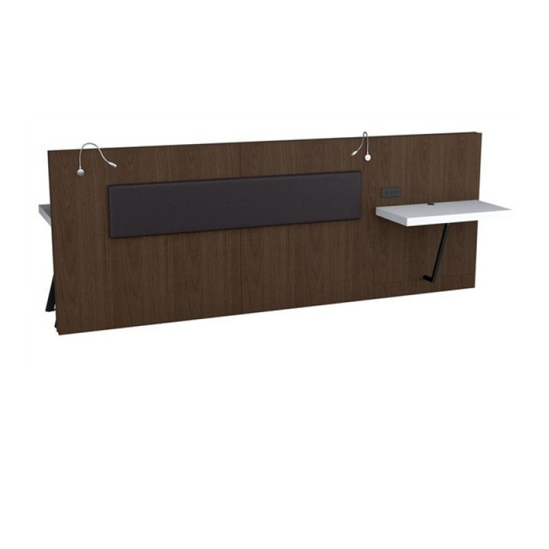 Motel furniture (King headboard, Nightstand, Desk, Chair, Armchair, Side table, TV Cabinet, Luggage rack) for hotel