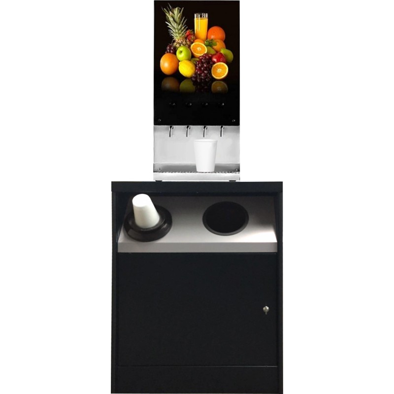 Office Coffee Stand with Trash & Cup Dispenser – Model OCS 200 TR-CD-SF