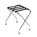 PVLR01 Metal Luggage Rack – Chrome Finish Heavy-Duty Foldable Suitcase Stand