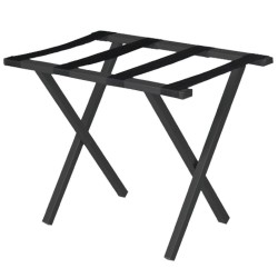 Metropolitan Metal Luggage Rack, Black Finish