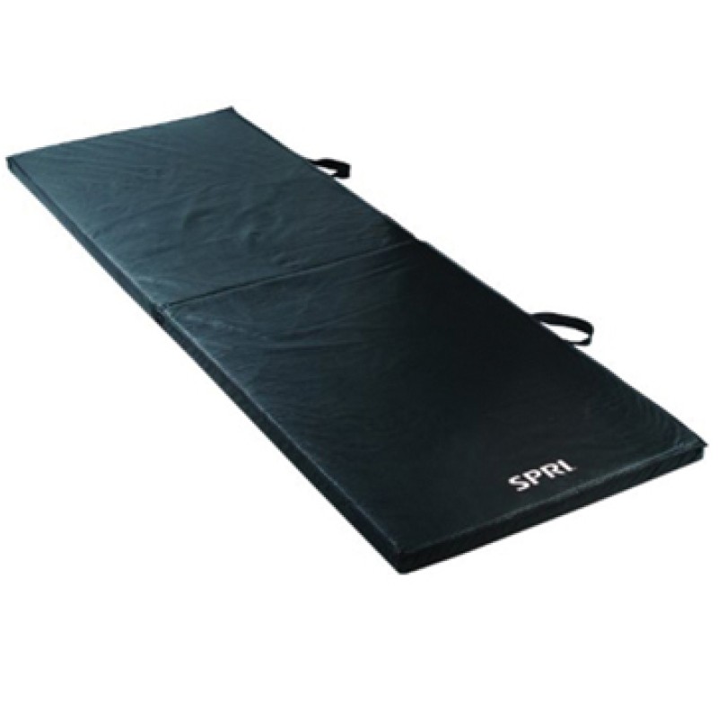 Bi-Fold Exercise Mat – Heavy Duty Vinyl Folding Gym Mat, 2″ Thick