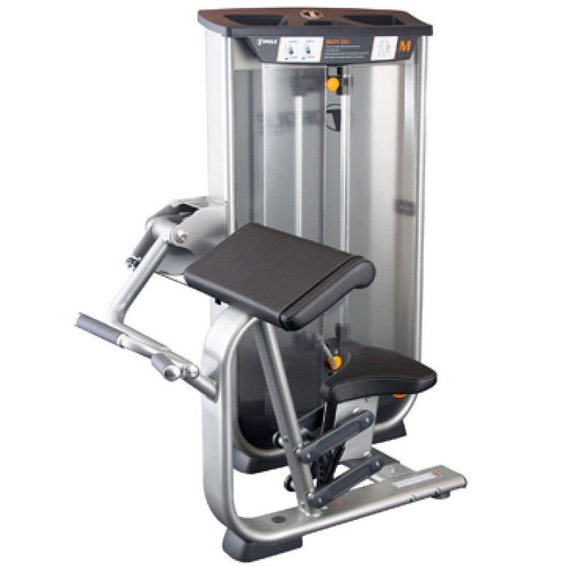 Biceps Curl Machine – Smooth Kevlar Belt with Gas-Assisted Adjustable Seat