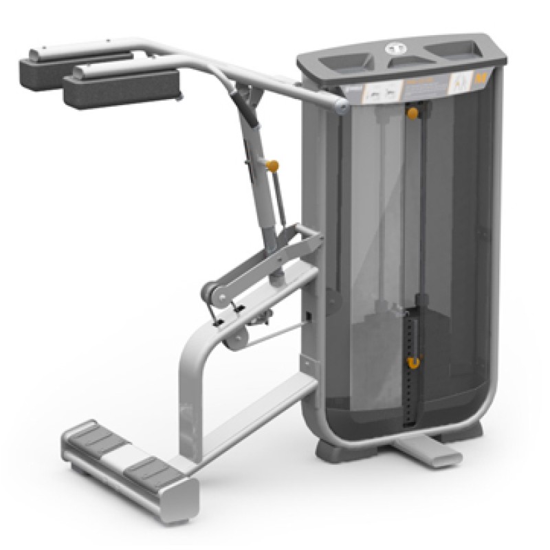 Standing Calf Machine – Smooth Kevlar Belt Resistance with Gas-Assisted Adjustment